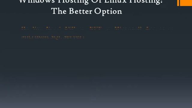 Linux Hosting or Windows Hosting: The Better Option смотреть онлайн