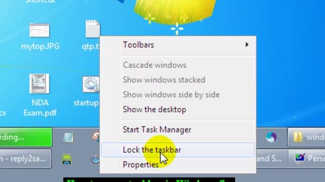 How to move taskbar in Windows 7 смотреть онлайн