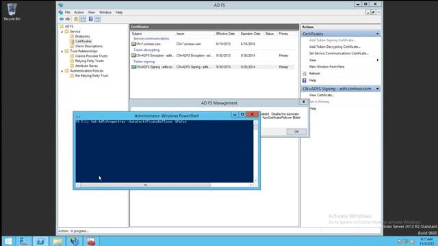 ADFS Updating Certificates смотреть онлайн