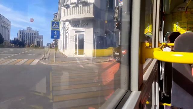 Поездка на троллейбусе ВМЗ-Авангард 5298.01 №1215 маршрут №5, Автовокзал - ул. Фучика. Казань, ч.1