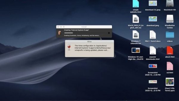 Install winebottler in MacOS/MacOSX
