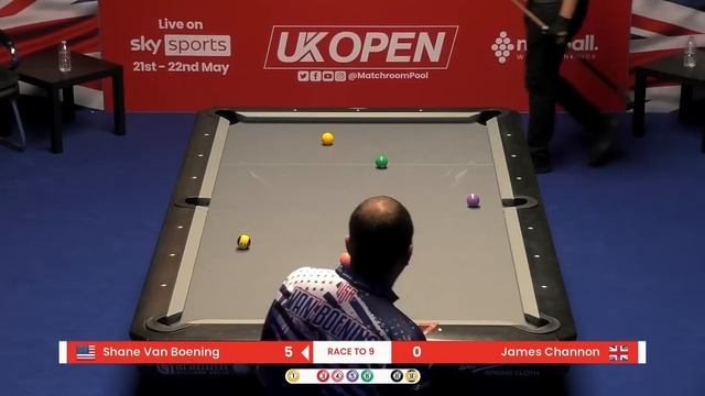 Shane Van Boening vs James Channon | Round One | 2022 UK Open Pool Championship смотреть онлайн