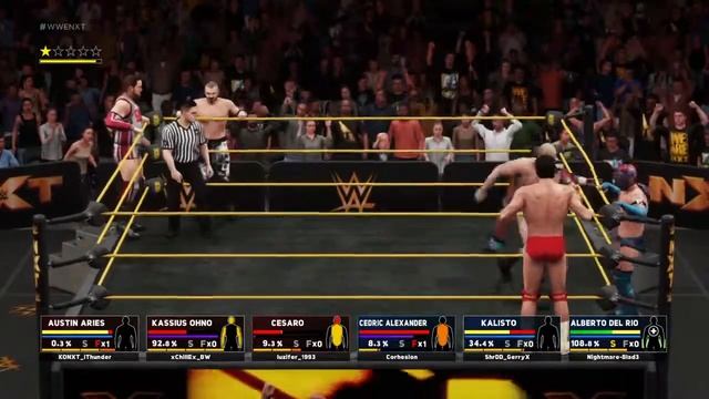 NXT - Kalisto & del Rio & Cedric Alexander vs. Cesaro & Kassius Ohno & Austin Aries | WWE2K18 KONX смотреть онлайн