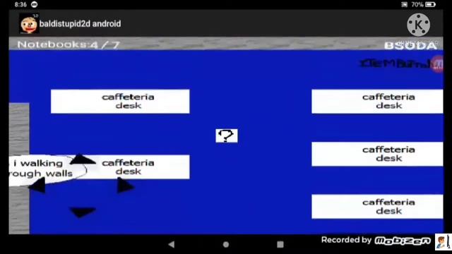 Baldi stupid basics 2D android lets play! смотреть онлайн