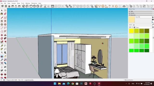 Interior Design Very Quick 1 || Sketchup Tutorial || Vray Render смотреть онлайн