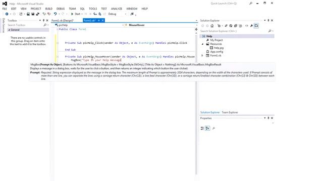 Simple "Help Pop-Up" Program using Visual Basic смотреть онлайн