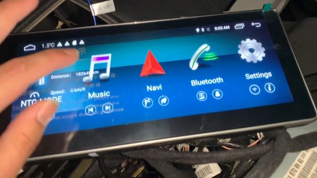 W204 C300 large 12 inc Android Head Unit install смотреть онлайн