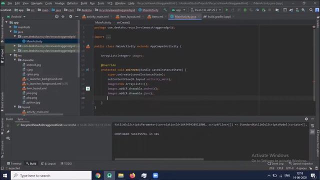How to use RecyclerView As Staggered GridView in Android Studio | Android Tutorial - Quick + Easy смотреть онлайн