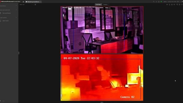 HikCentralProfessional Control Client ( Demo Bullet Thermal IP Camera DS-2TD2617B-6/PA(B) ) смотреть онлайн