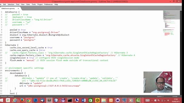 Grails - Configurando DataSource смотреть онлайн