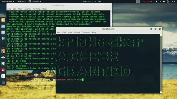 Automation script for KALI LINUX USING BASH LANGUAGE