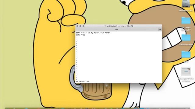 Vim basics in OSX in under a minute смотреть онлайн