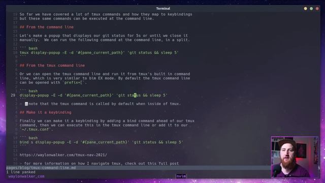 tmux command line смотреть онлайн