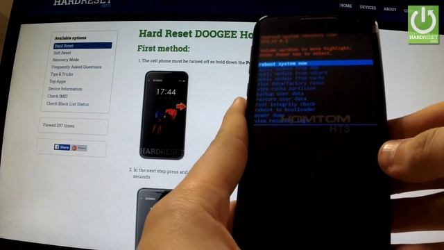Hard Reset DOOGEE Homtom HT3 - Reset and Bypass Screen Lock смотреть онлайн
