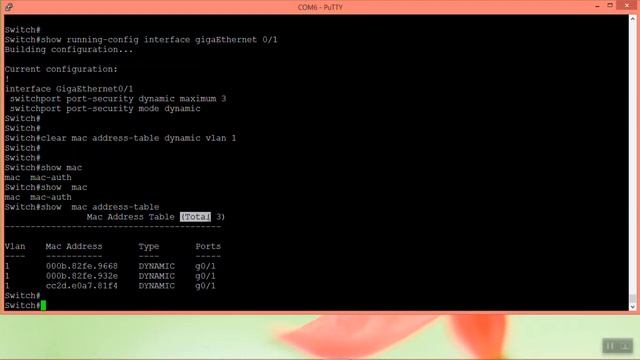 Switch Port Security MAC Bind (BDCOM) смотреть онлайн