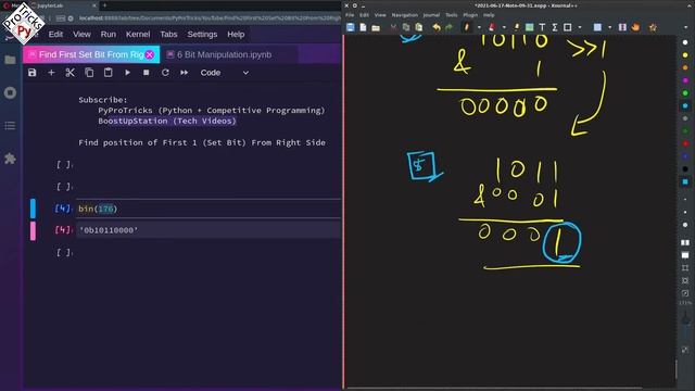 Find Position of Rightmost Set Bit | Find the Right Most SET BIT of a Number | Find first 1 Set Bit смотреть онлайн