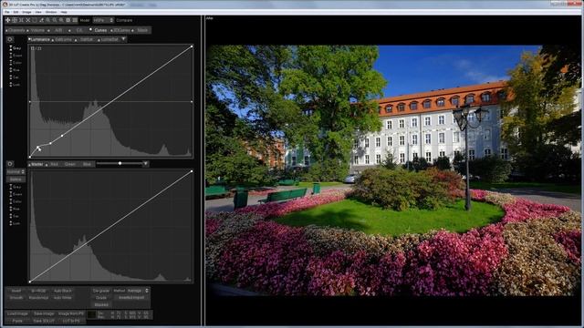 The Luminance curve and the Brightness slider in 3D LUT Creator смотреть онлайн