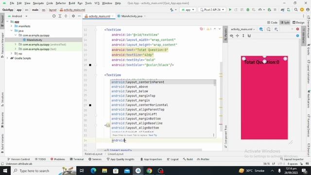 Quiz App in Android Studio || Part -1 || Source Code смотреть онлайн