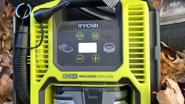 Ryobi 18volt dual air Inflator смотреть онлайн