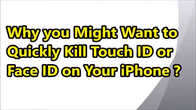 Quickly Disable Touch ID and Face ID of iPhone (All Models) For Extra Security | iPhone Tricks смотреть онлайн