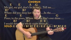 Where Did You Sleep Last Night (Nirvana) Guitar Cover Lesson with Chords/Lyrics