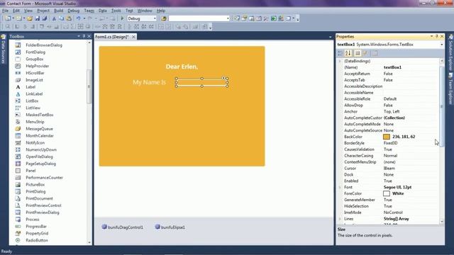 UI Design in Windows Form Application C# || DN Tutorial смотреть онлайн