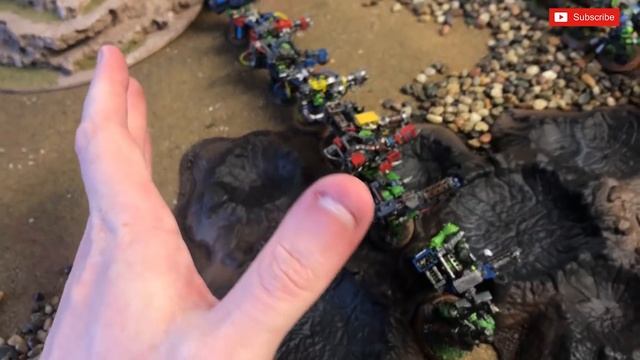 Warhammer 40k batrep, Crimson Fists V Goff Orks, Narrative Game смотреть онлайн