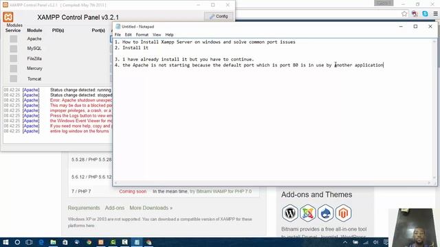 How to Install Xampp and Fix port Issues смотреть онлайн