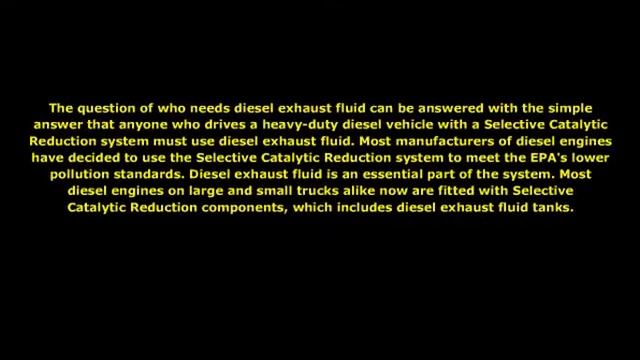 Diesel Exhaust Fluid | What is diesel exhaust fluid? смотреть онлайн