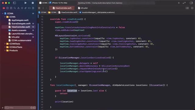 75. CLLocationManager - Find Current Location - Learn Swift For Beginners смотреть онлайн