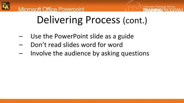 1.3.c PowerPoint 2007: Delivery Process смотреть онлайн