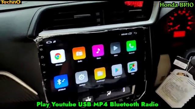 Honda BRIO | TV 10 inch Android bisa Internet Wifi смотреть онлайн
