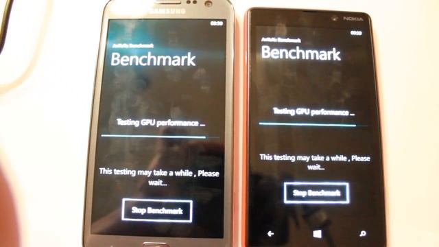 Antutu Benchmark Windows Phone 8 - Samsung ATIV S vs. Nokia Lumia 820 смотреть онлайн