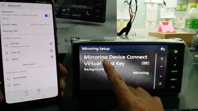 set-up Mirroring for KENWOOD DDX7019BT DDX719WBT DMX7019BT DMX719WBT with Huawei Mate20X смотреть онлайн