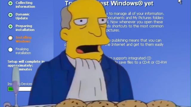 Steamed Hams but it's vocoded to Windows XP setup music смотреть онлайн