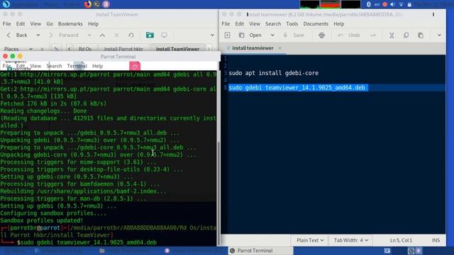 How to install TeamViewer on linux parrot security os смотреть онлайн