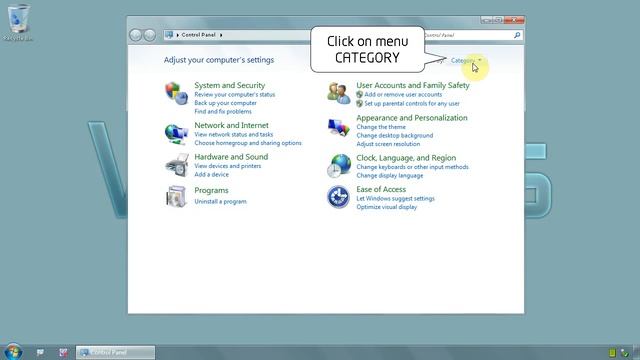 Windows 7 Ultimate 64 bit - How to change control panel icon/menu view - www.vid4.us смотреть онлайн