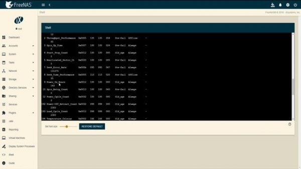 How to Check SMART Information in FreeNAS