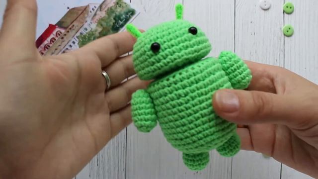 Android Amigurumi Keychain | Made by Kimulechka смотреть онлайн