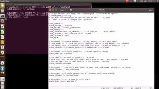 How to customize your GRUB menu ( Terminal method - Ubuntu ) смотреть онлайн