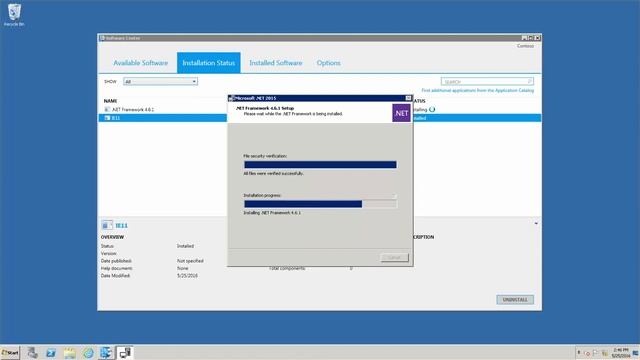 .NET Framework 4.6.1 interactive install via SCCM смотреть онлайн