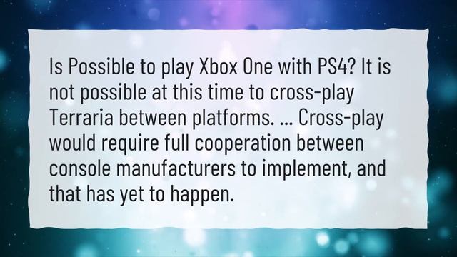 Can you play cross platform on Terraria? смотреть онлайн