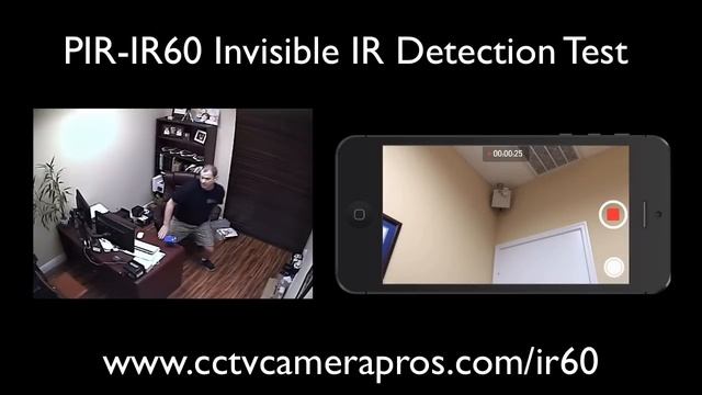 PIR-IR60 Hidden IR Camera 940nm Invisible Infrared LED Video Test смотреть онлайн