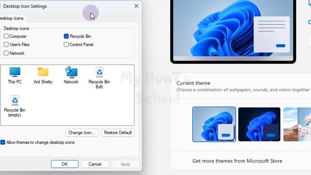 How to have This PC, Control Panel Desktop Icons in Windows 11 Computer смотреть онлайн