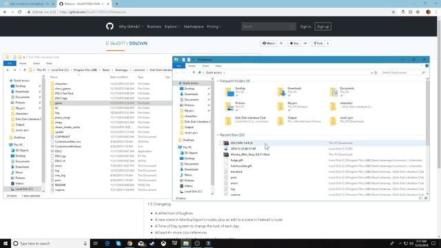 How To Install DDLC The Normal Visual Novel Mod