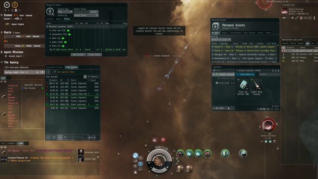 EVE-online Anomic Burner Mission: Serpentis Burner Vs Hawk