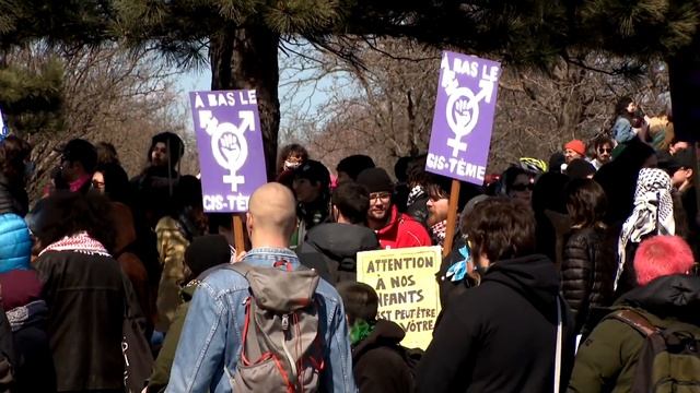 Journée de la visibilité trans: manifestation à Montréal contre le comité de sages - reportage смотреть онлайн