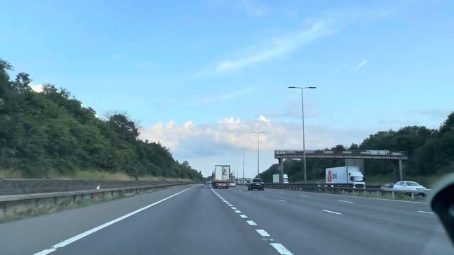 Exiting the M1 motorway at Junction 21 Leicester Fosse Park - 20/06/23 // dashcam footage // ASMR смотреть онлайн