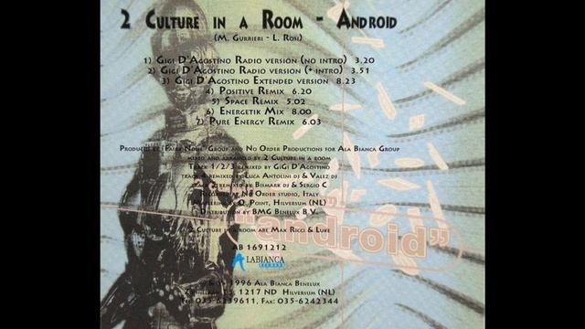 2 Culture In A Room - Android (Pure Energy Remix) смотреть онлайн