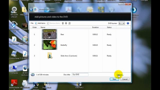 Windows Vista - 11 of 17 - Windows DVD Maker смотреть онлайн